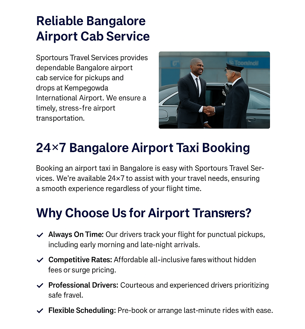 Corporate Airport Taxi Service