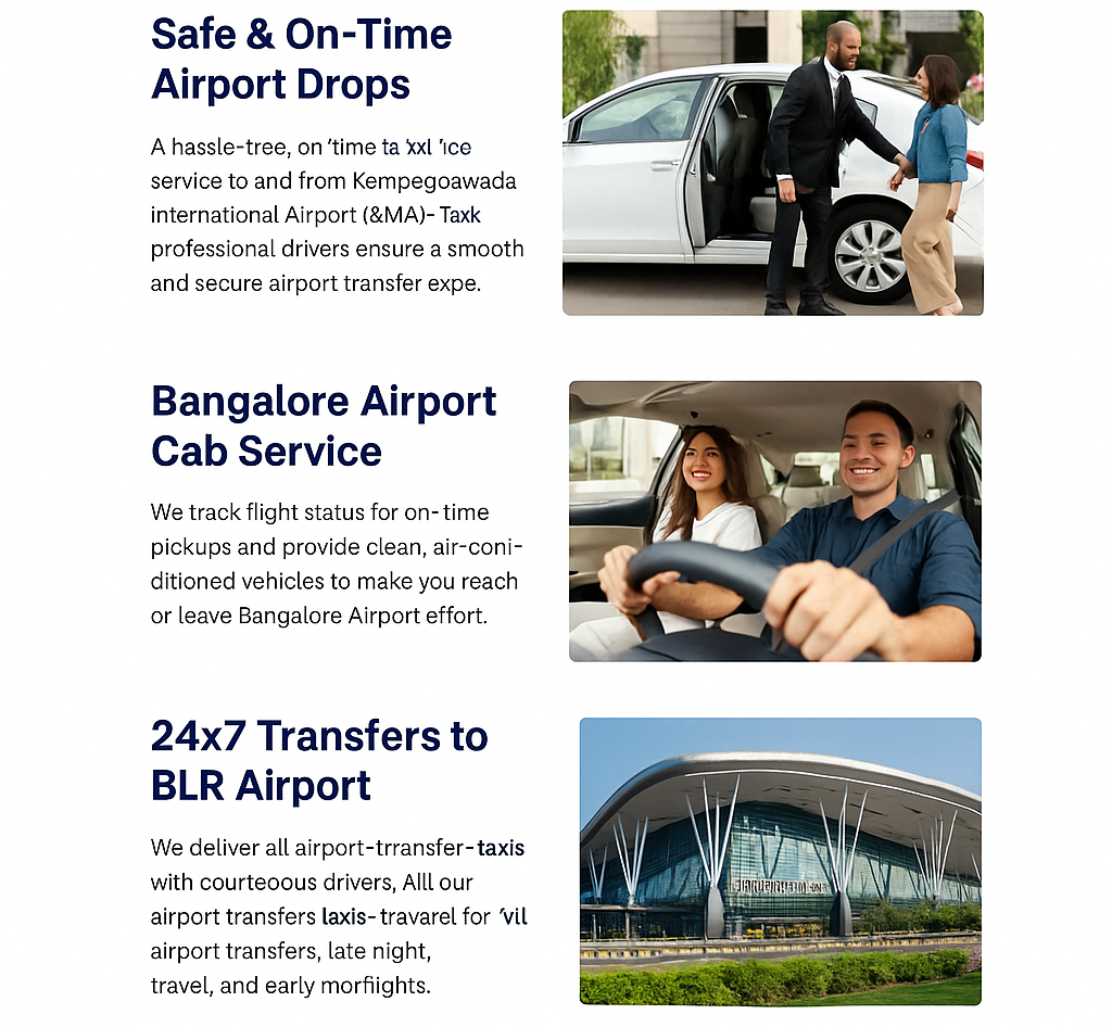 Airport Transfer Taxi Bangalore