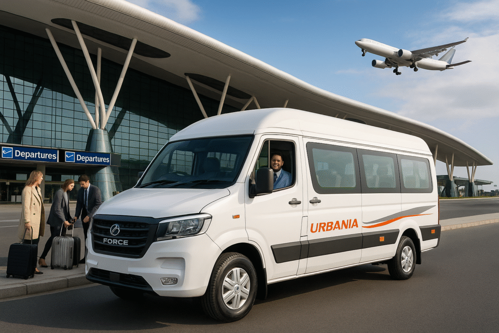 Urbania rental Bangalore for airport pickup and drop service with verified drivers