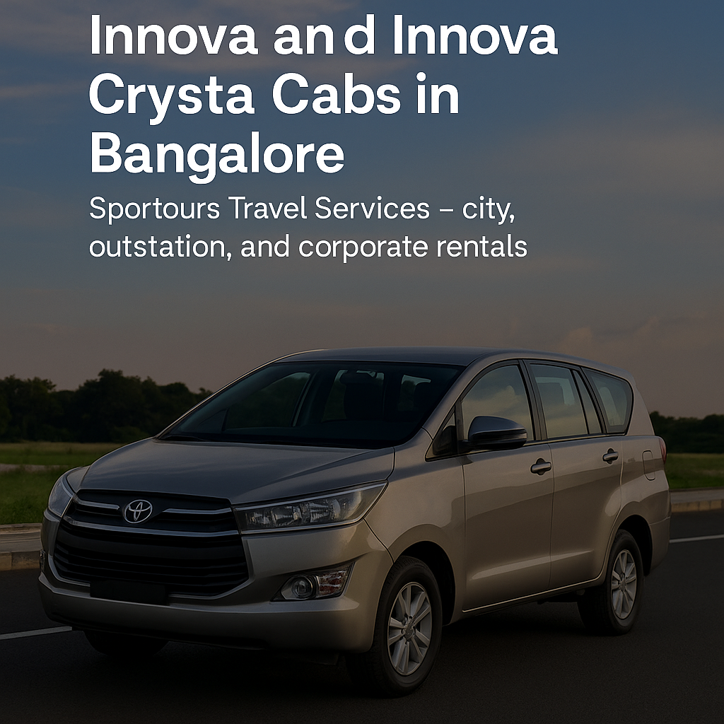 8-seater outstation taxi Bangalore for comfortable long-distance trips