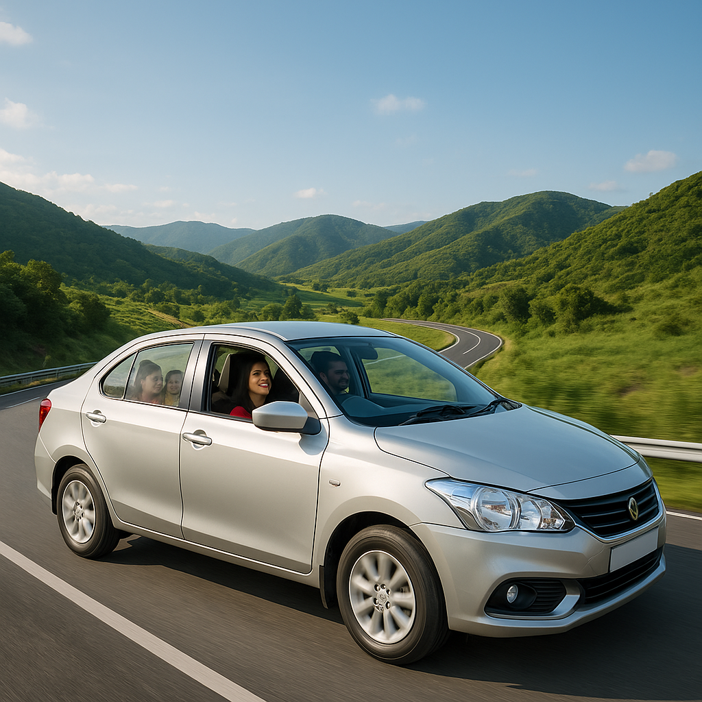 Outstation sedan cab Bangalore for comfortable trips to Mysore, Coorg, and Ooty