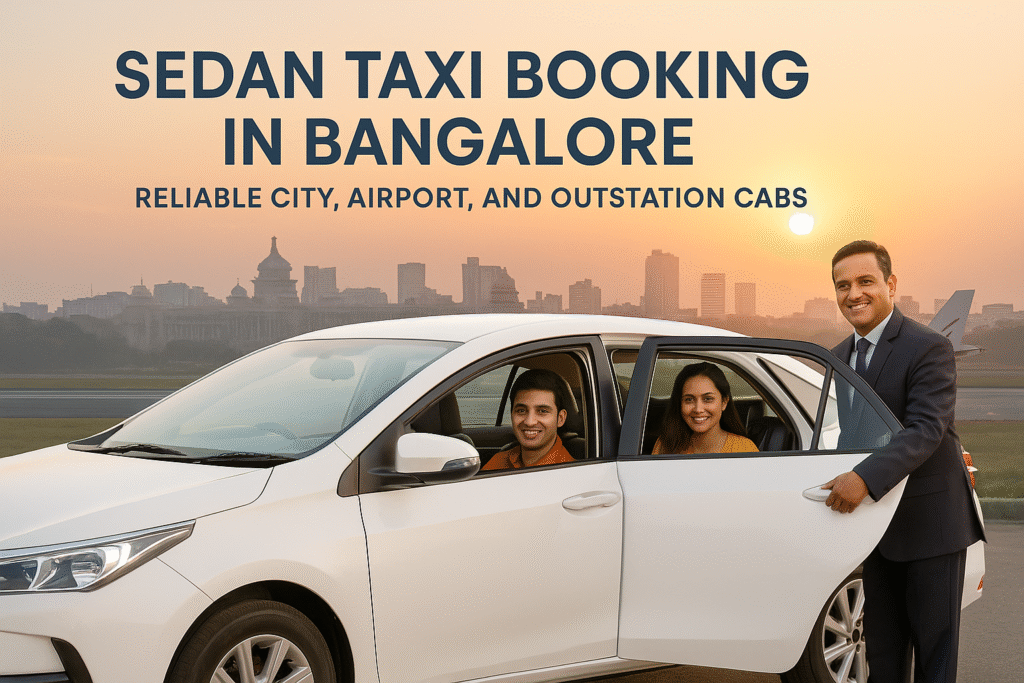 City sedan cab booking in Bangalore for daily travel and sightseeing by Sportours Travel Services