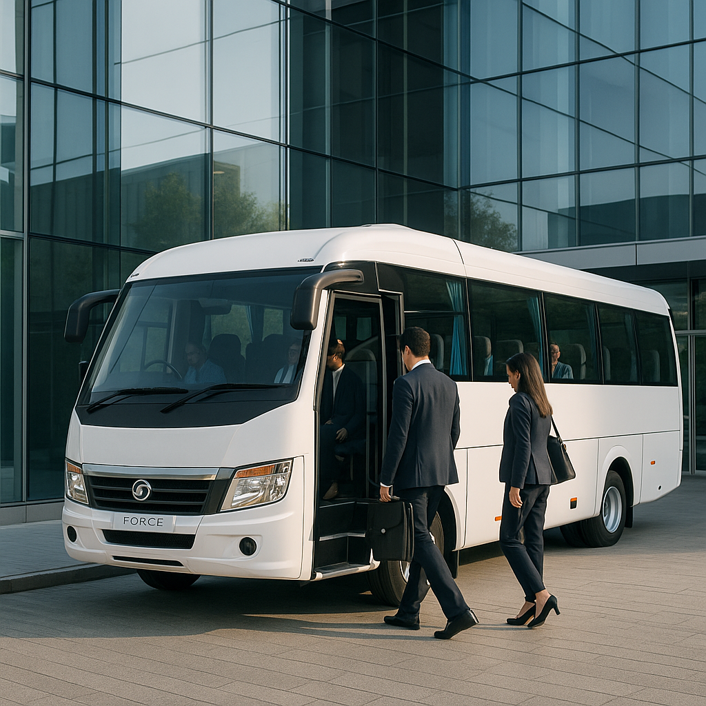 Corporate tourist bus rental Bangalore for office teams, events, and conferences