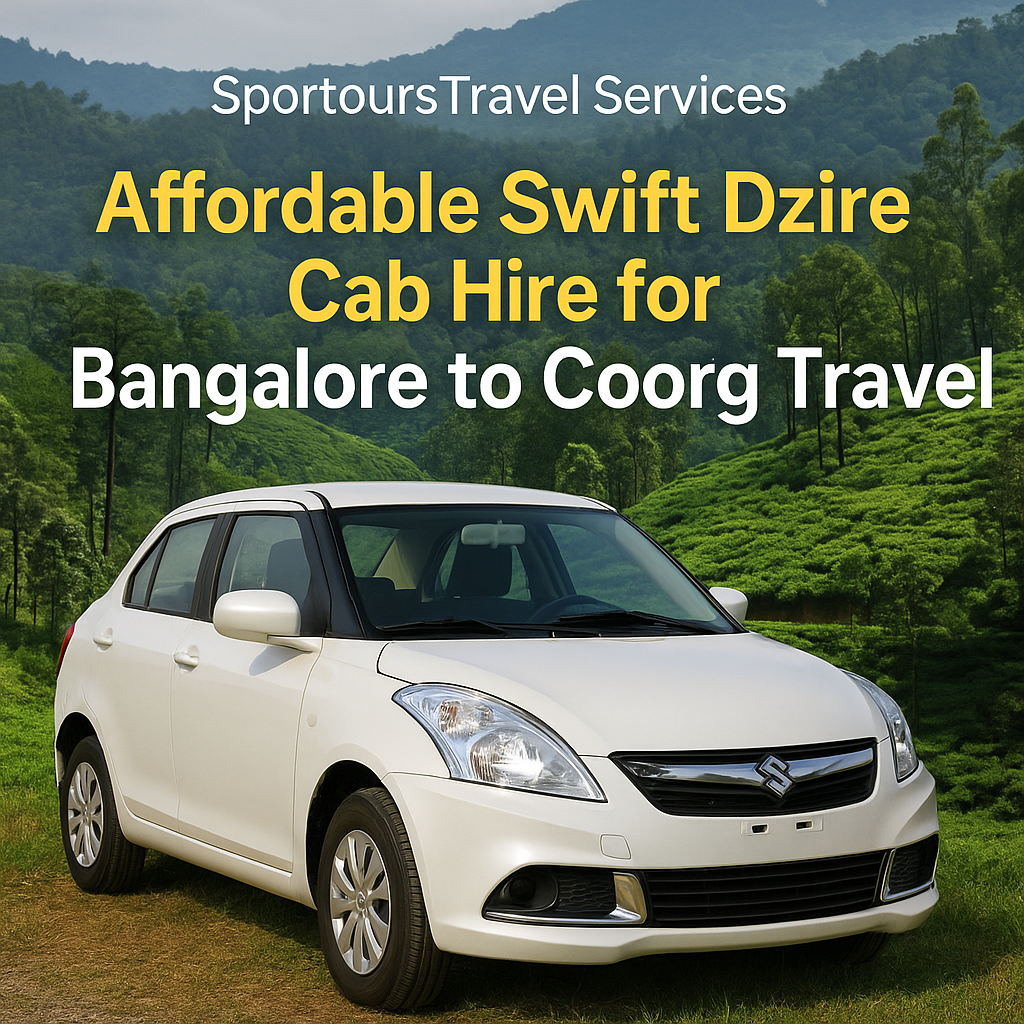 Bangalore to Coorg Swift Dzire taxi