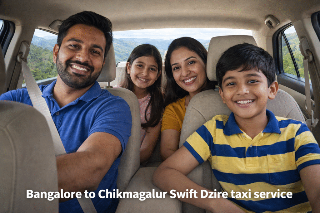 Bangalore to Chikmagalur Dzire Taxi