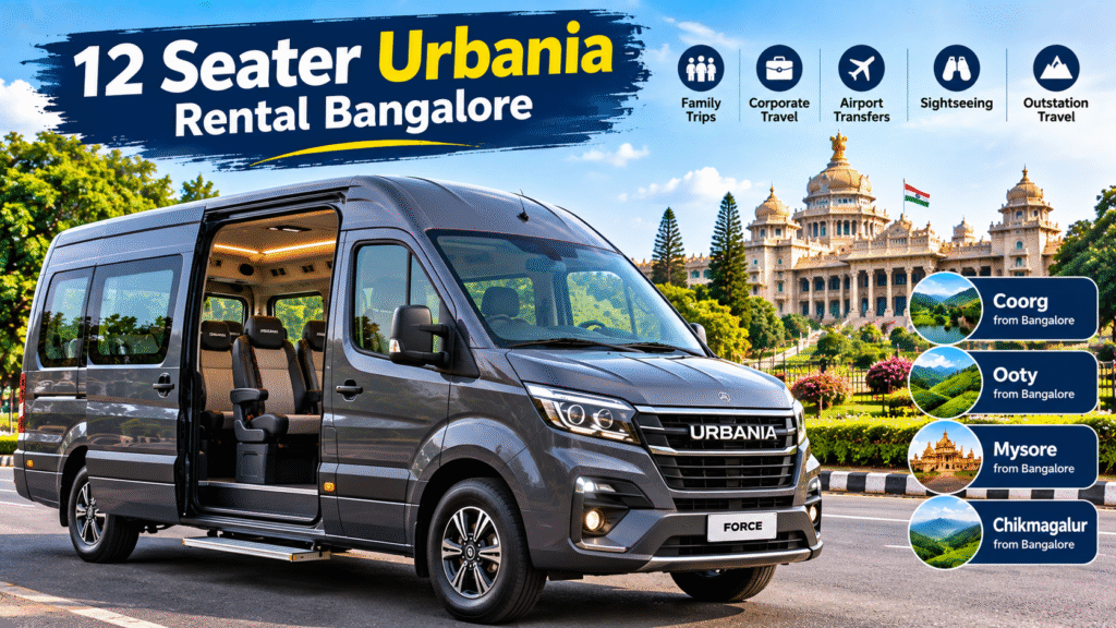 12 Seater Urbania Rental Bangalore