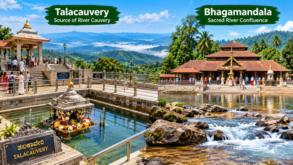 Talacauvery and Bhagamandala: