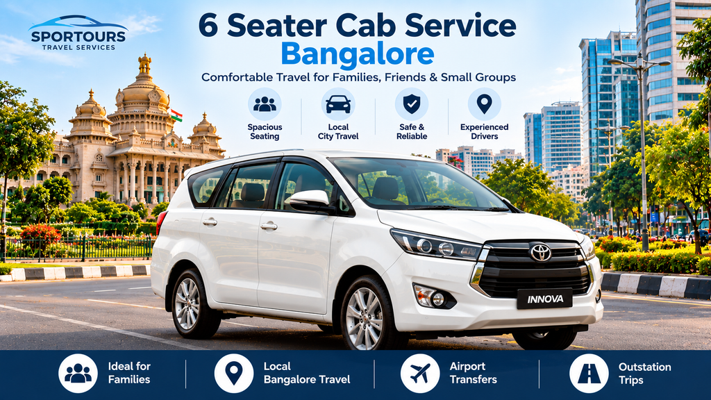 6 Seater Cab Service Bangalore