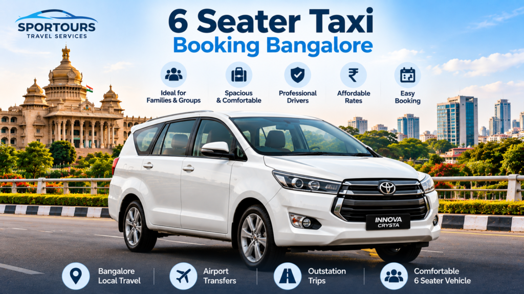 6 Seater Taxi Booking Bangalore