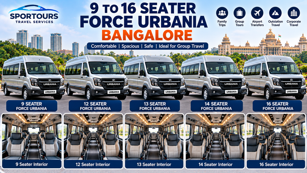 9 to 16 Seater Force Urbania Bangalore