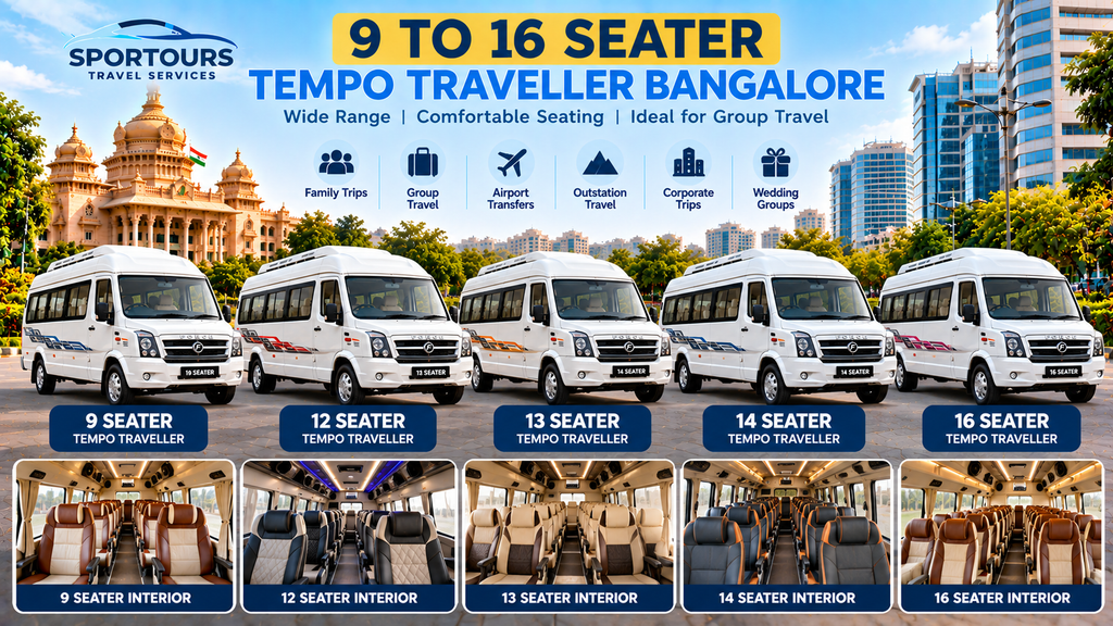 9 to 16 Seater Tempo Traveller Bangalore