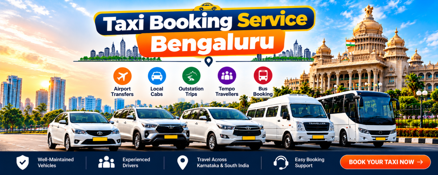 Taxi booking service Bangalore by Sportours Travel Services