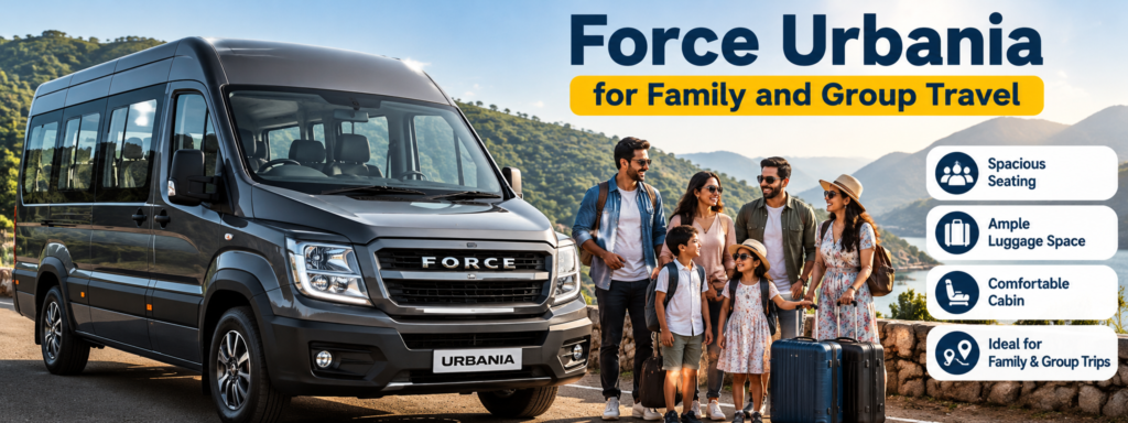 Force Urbania for Family and Group Travel 16 Seater Urbania Hire Bangalore, 16 Seater Force Urbania, Urbania 16 Seater Booking Bangalore