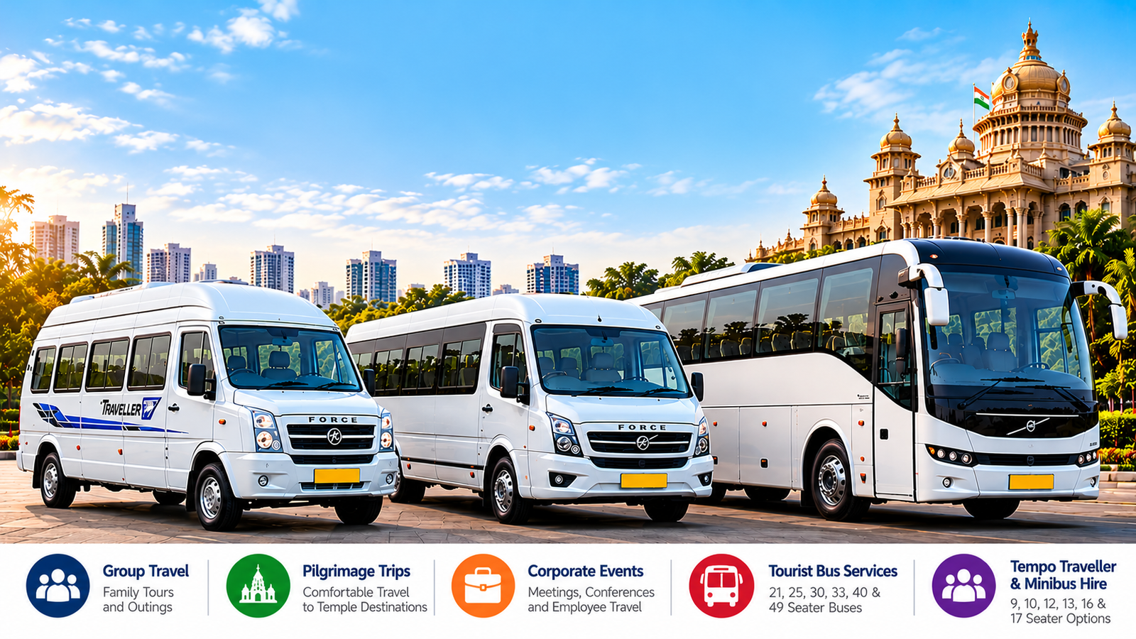Tempo Traveller, Minibus and Tourist Bus Services